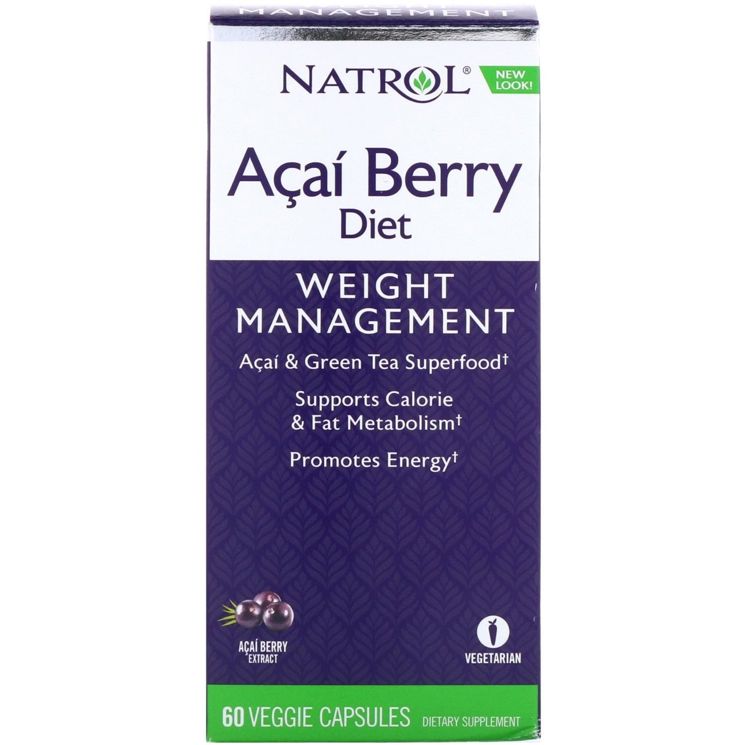 Natrol, Acai Berry Diet, 60 Capsules UPC 047469055080 | HiLife Vitamins